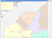 Delta Wall Map Color Cast Style
