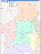 Fountain Wall Map Color Cast Style