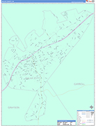 Galax County Wall Map Color Cast Style