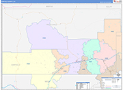 Garfield Wall Map Color Cast Style