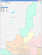 Gem Wall Map Color Cast Style