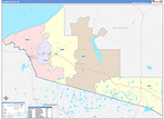 Gogebic County Wall Map Color Cast Style