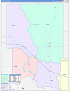 Gooding Wall Map Color Cast Style