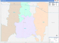 Gove County Wall Map Color Cast Style