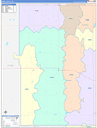 Hand Wall Map Color Cast Style