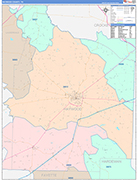 Haywood Wall Map Color Cast Style