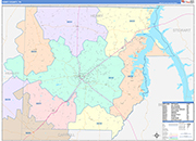 Henry Wall Map Color Cast Style