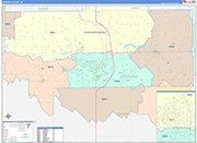 Howard Wall Map Color Cast Style