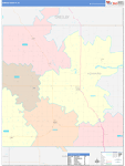 Howard County Wall Map Color Cast Style