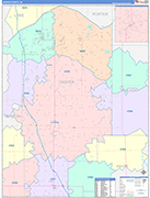 Jasper Wall Map Color Cast Style