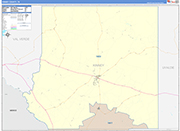 Kinney County Wall Map Color Cast Style
