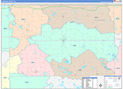 Lagrange Wall Map Color Cast Style