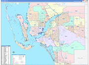 Lee Wall Map Color Cast Style