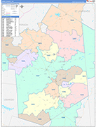 Lewis Wall Map Color Cast Style