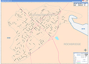 Lexington County Wall Map Color Cast Style