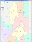Lincoln Wall Map Color Cast Style