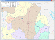 Lincoln Wall Map Color Cast Style