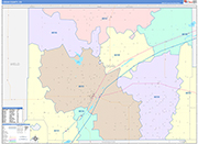 Logan Wall Map Color Cast Style
