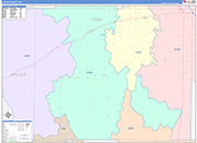 Logan Wall Map Color Cast Style
