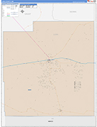 Luna County Wall Map Color Cast Style