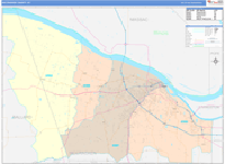 McCracken County Wall Map Color Cast Style