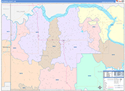 McKenzie Wall Map Color Cast Style