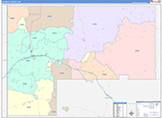 McKinley Wall Map Color Cast Style