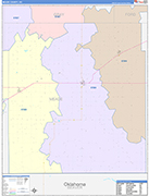 Meade Wall Map Color Cast Style