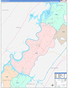 Meigs Wall Map Color Cast Style