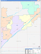Merrick Wall Map Color Cast Style
