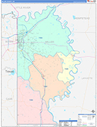 Miller Wall Map Color Cast Style