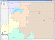 Mitchell Wall Map Color Cast Style