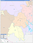 Moore Wall Map Color Cast Style