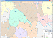 Morgan Wall Map Color Cast Style