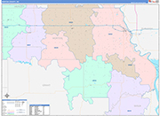 Morton Wall Map Color Cast Style