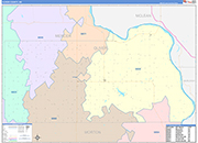 Oliver Wall Map Color Cast Style