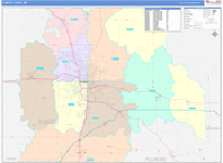 Olmsted County Wall Map Color Cast Style
