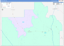 Oneida County Wall Map Color Cast Style