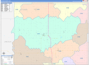 Ottawa Wall Map Color Cast Style