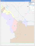 Owyhee County Wall Map Color Cast Style