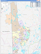 Oxford Wall Map Color Cast Style