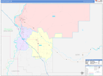 Payette County Wall Map Color Cast Style