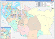 Pierce Wall Map Color Cast Style
