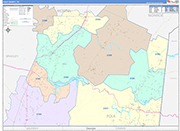 Polk Wall Map Color Cast Style