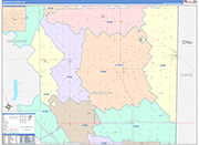 Randolph Wall Map Color Cast Style