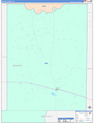 Reagan County Wall Map Color Cast Style