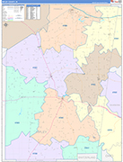 Ripley Wall Map Color Cast Style