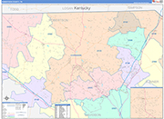 Robertson Wall Map Color Cast Style