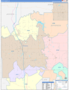 Scott Wall Map Color Cast Style