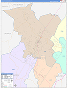 Sequatchie Wall Map Color Cast Style